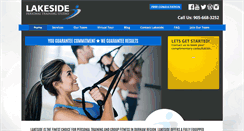 Desktop Screenshot of lakesidepersonaltraining.ca