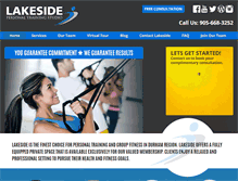 Tablet Screenshot of lakesidepersonaltraining.ca